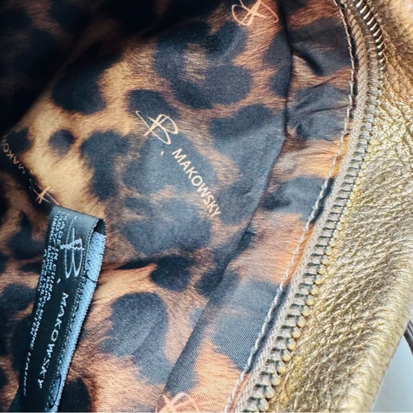 B. Makowsky Metallic Gold Crossbody Bag - Picture 16 of 16